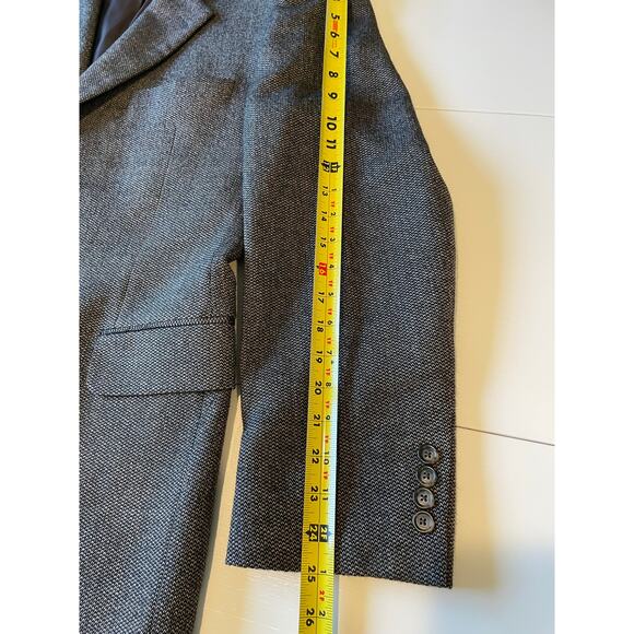 Jos. A. Bank Men's 100% Wool Blazer Sport Coat Brown Tweed Sz 44R 2 Button - Picture 13 of 15